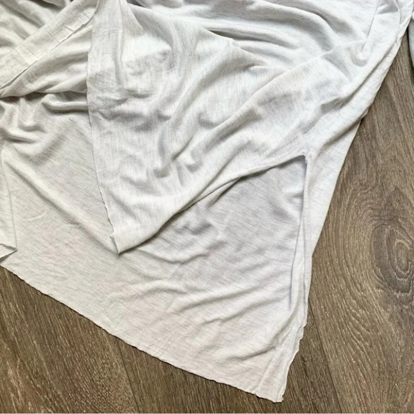 Aritzia Wilfred Free Simone Top Faux Leather Side Slit white Black Size XXS - Picture 8 of 13